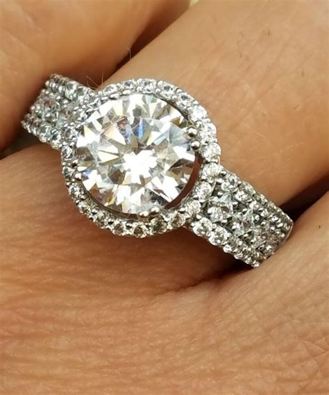 man made diamond engagement rings cheap